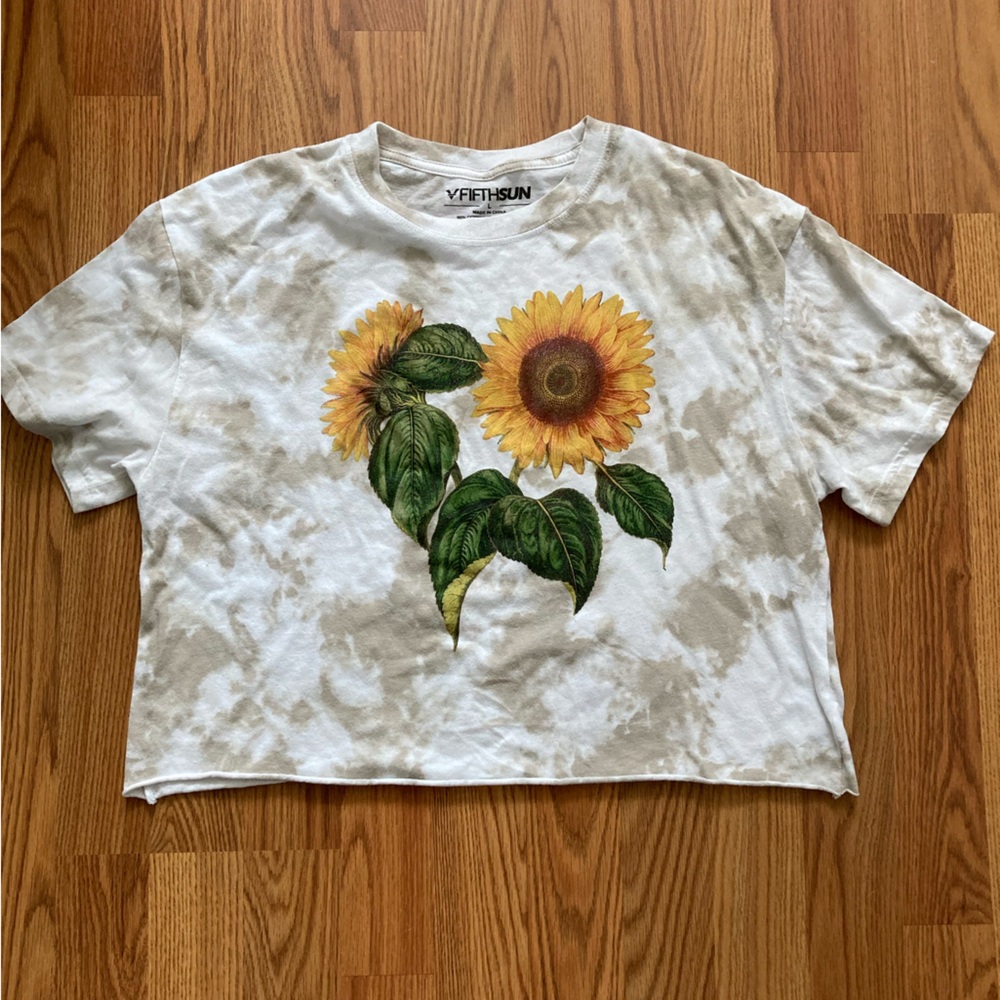 Sunflower crop top 🌻